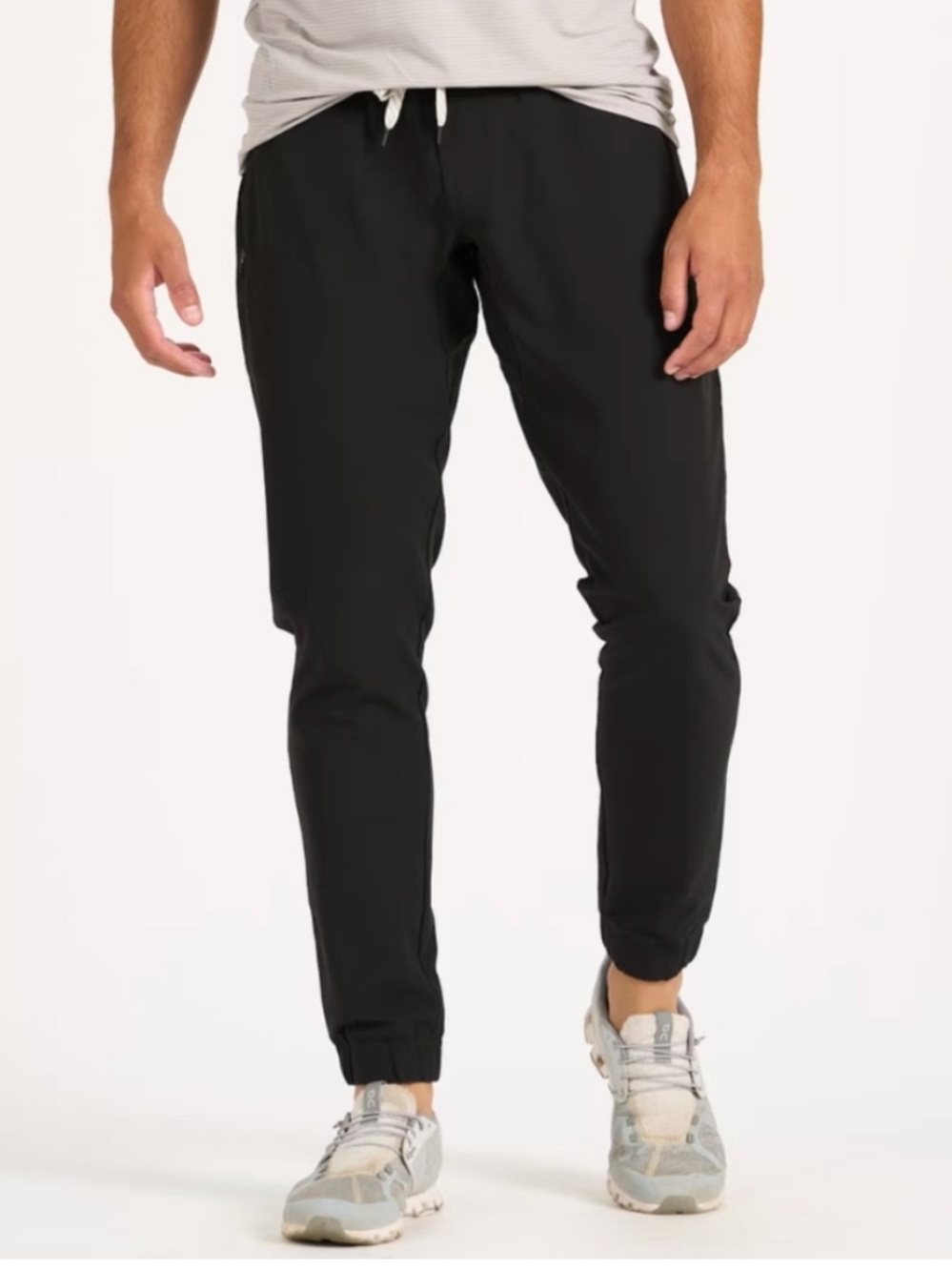 Vuori Transit Jogger Stretch Athletic Mens L Black Tapered Joggers